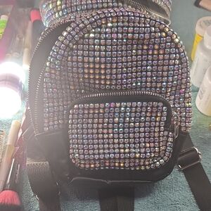 Sparkling Rhinestone Mini Backpack